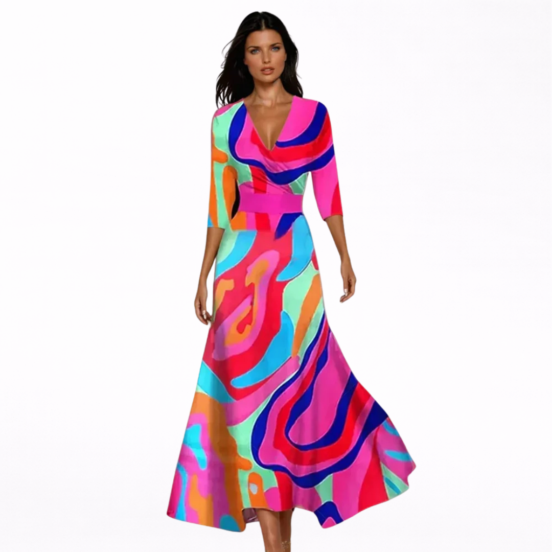 Emilia | Maxi Robe Florale Élégante