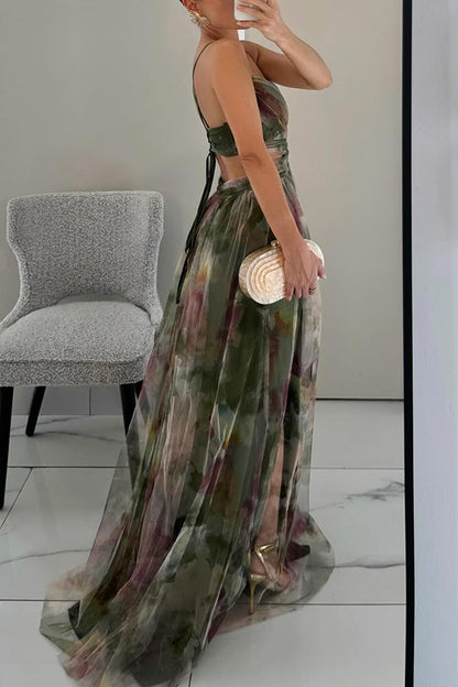 Giselle | Robe Maxi Envoûtante avec Imprimé Floral