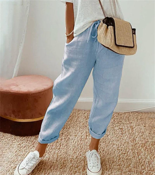 Chloé | Pantalon d'été en lin élégant