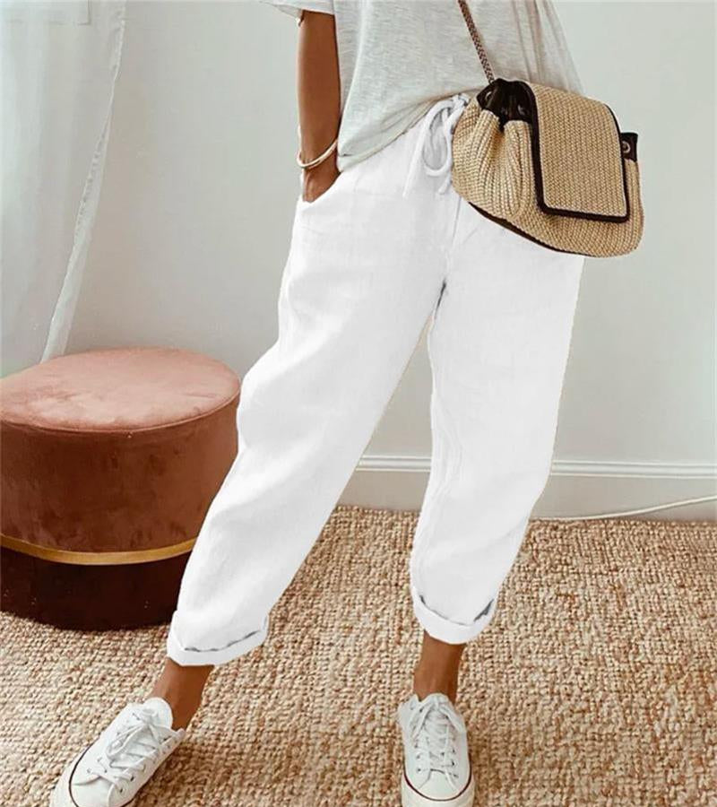 Chloé | Pantalon d'été en lin élégant
