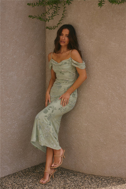 Robe Maxi Tropical Tide Verte