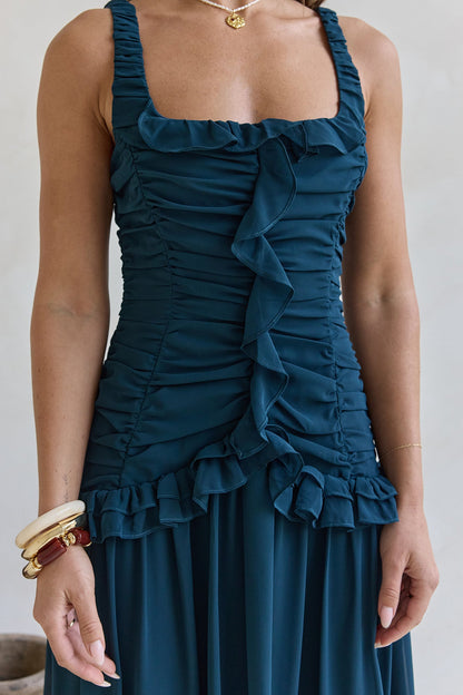 Robe Maxi Luxe Shoreline Verte