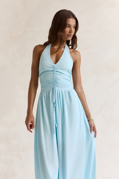 Robe Maxi Halter Heart Of Ours Bleu