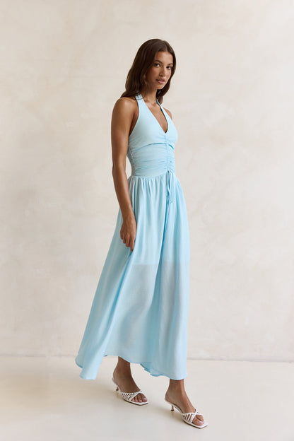 Robe Maxi Halter Heart Of Ours Bleu