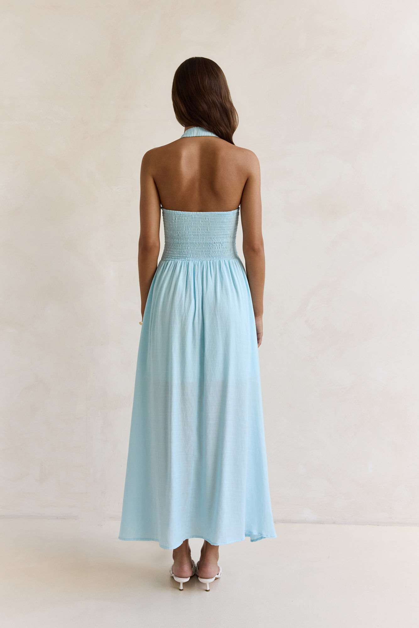 Robe Maxi Halter Heart Of Ours Bleu