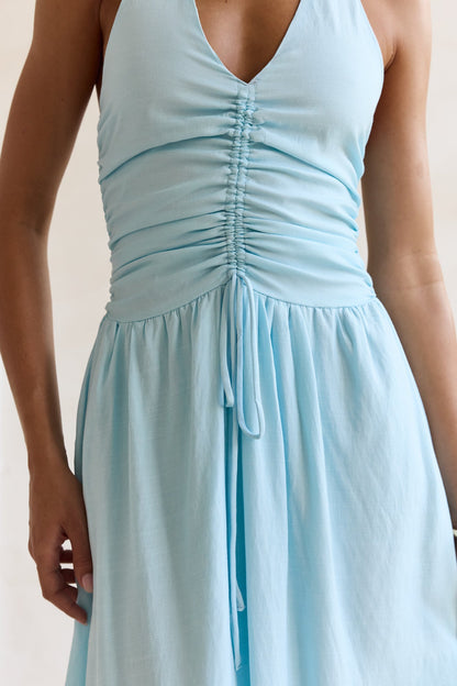 Robe Maxi Halter Heart Of Ours Bleu