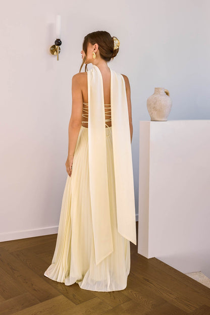 Robe Maxi Sans Bretelles Rosewater Roads Jaune