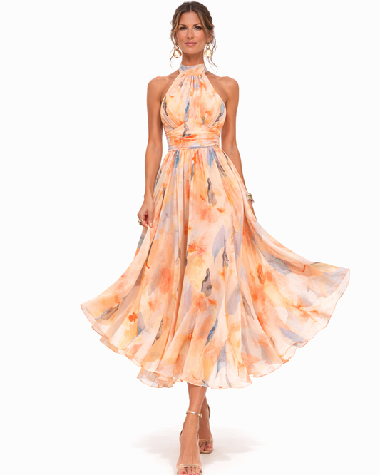 Aurora | Robe avec Col Halter