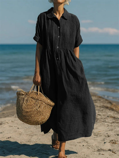 ROBE EN LIN ÉLÉGANTE POUR FEMMES