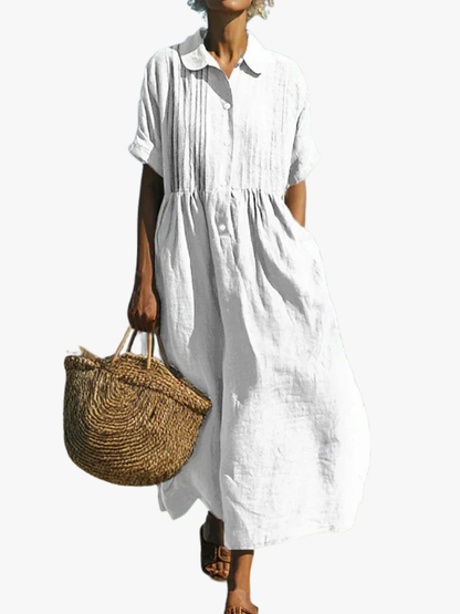 ROBE EN LIN ÉLÉGANTE POUR FEMMES