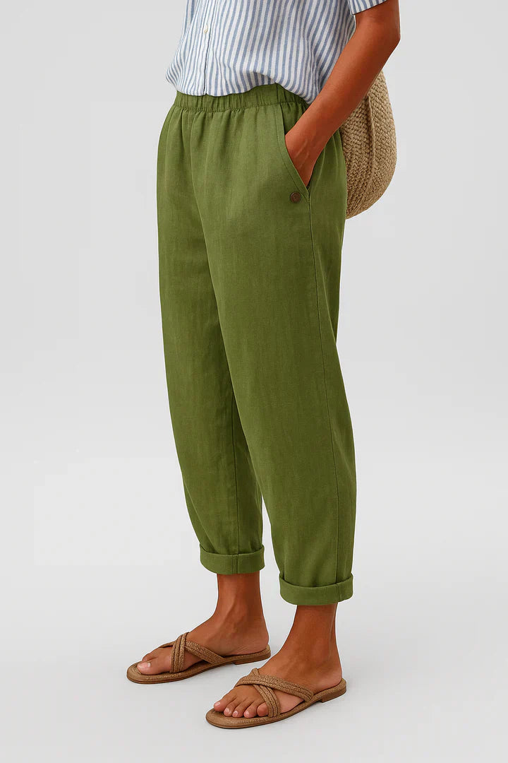 Clara | Pantalon en lin naturel