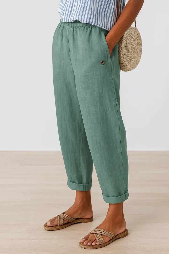 Clara | Pantalon en lin naturel