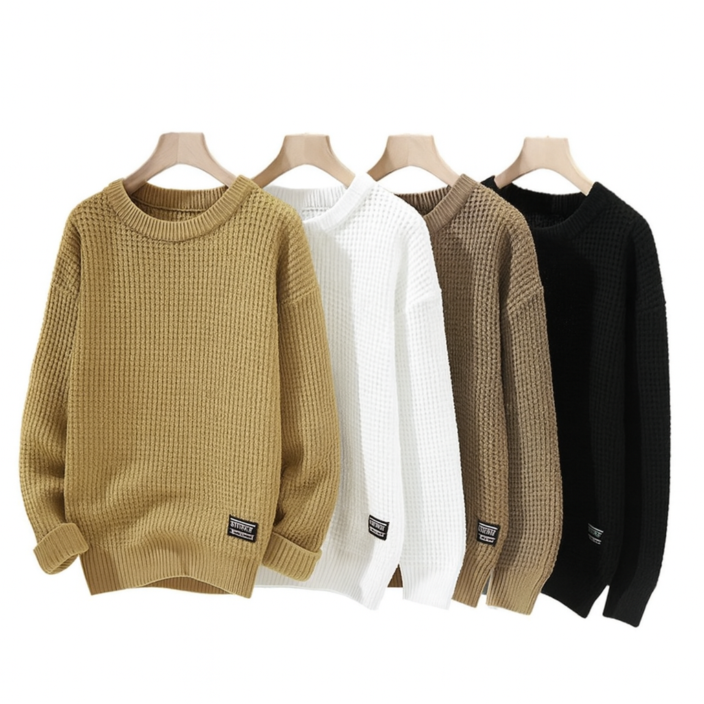 Léonard | Pull en nid d'abeille premium