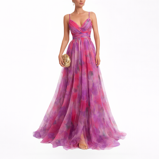 Giselle | Maxi-robe Envoûtante avec Imprimé Floral