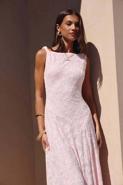 Robe Maxi Douceur Rose