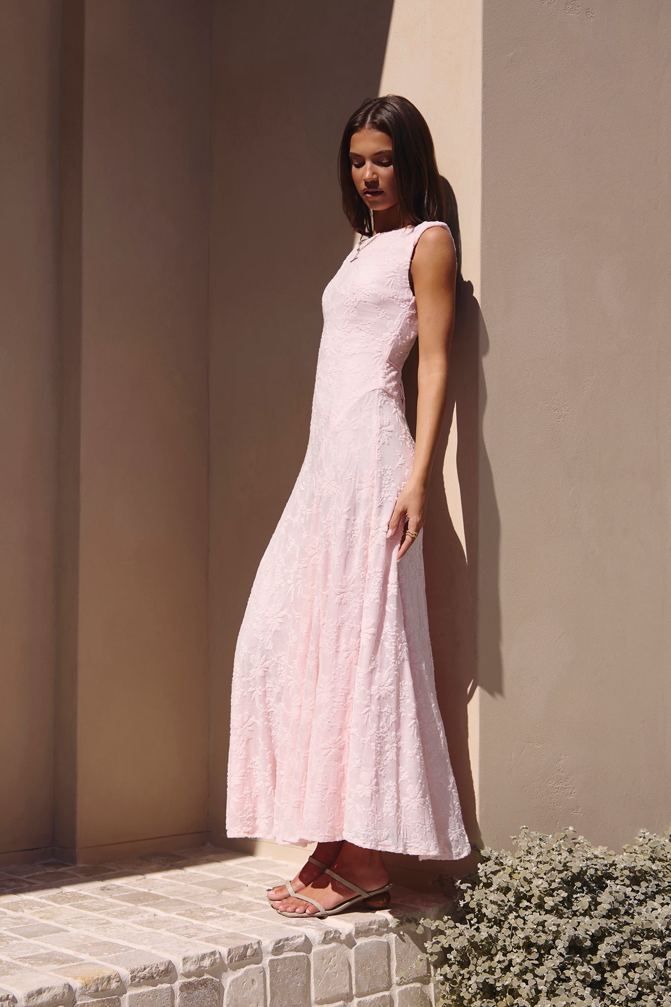 Robe Maxi Douceur Rose