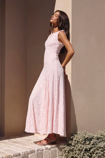 Robe Maxi Douceur Rose