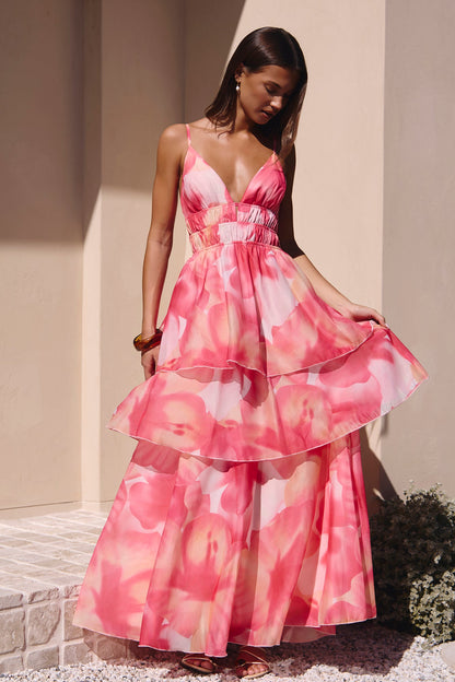Robe Maxi Parfaite pour Fête Rose