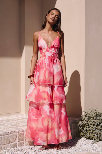 Robe Maxi Parfaite pour Fête Rose