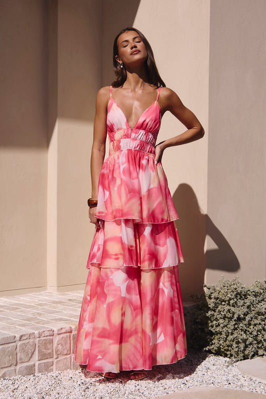 Robe Maxi Parfaite pour Fête Rose