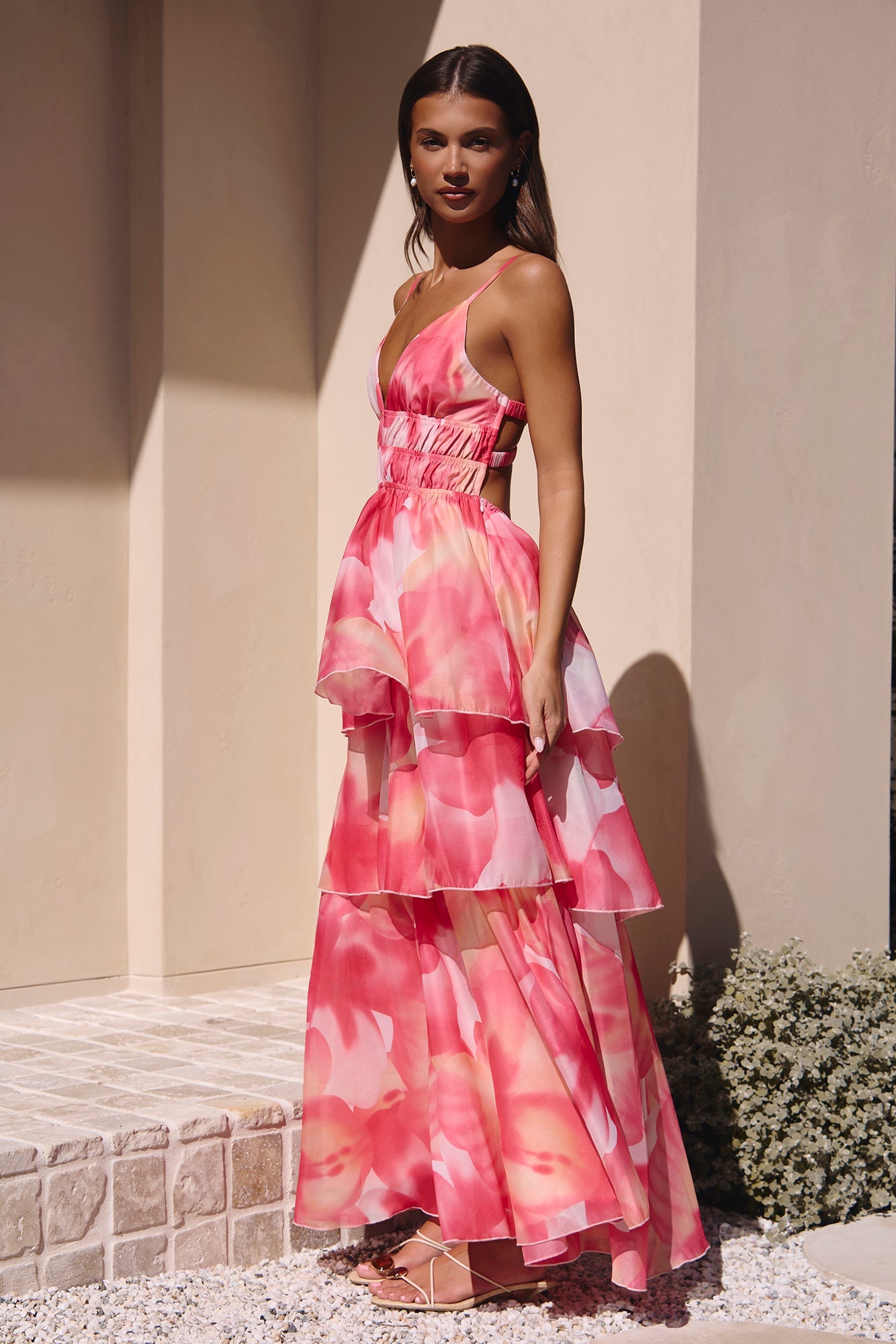 Robe Maxi Parfaite pour Fête Rose