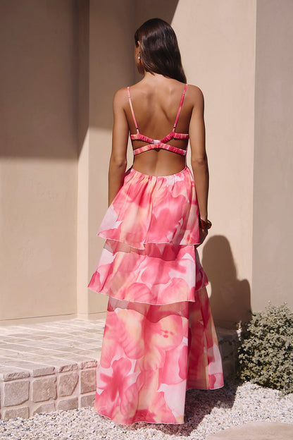 Robe Maxi Parfaite pour Fête Rose