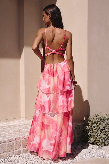 Robe Maxi Parfaite pour Fête Rose