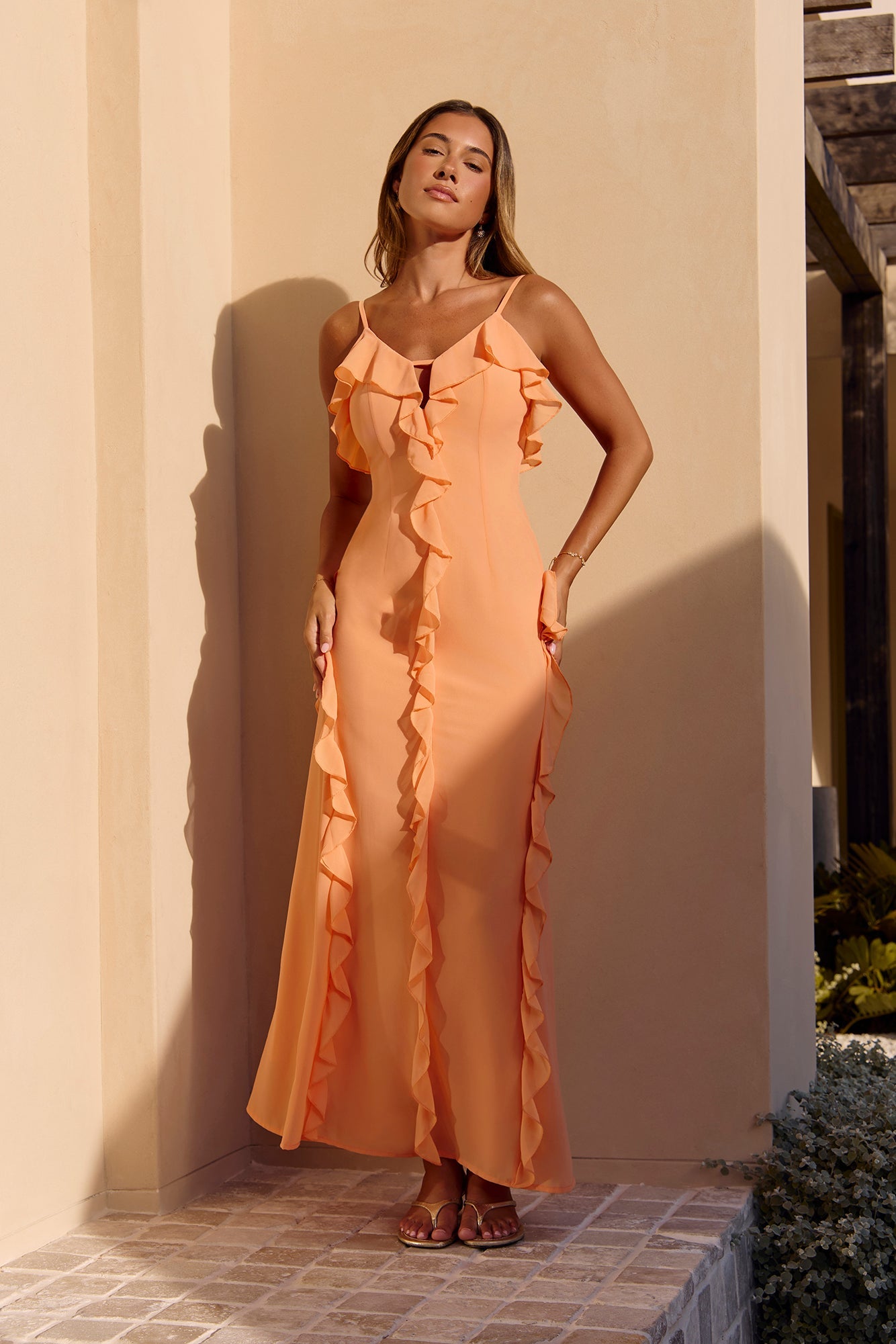 Robe Maxi Cool With You Orange