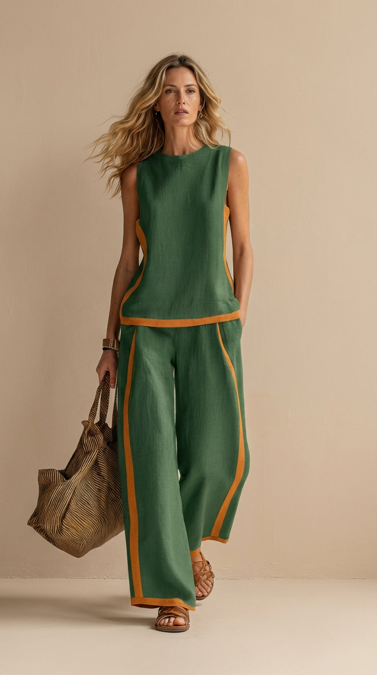 Paula™ | Ensemble en lin et coton confortable et élégant