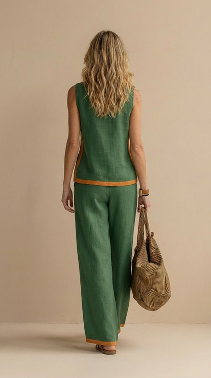 Paula™ | Ensemble en lin et coton confortable et élégant