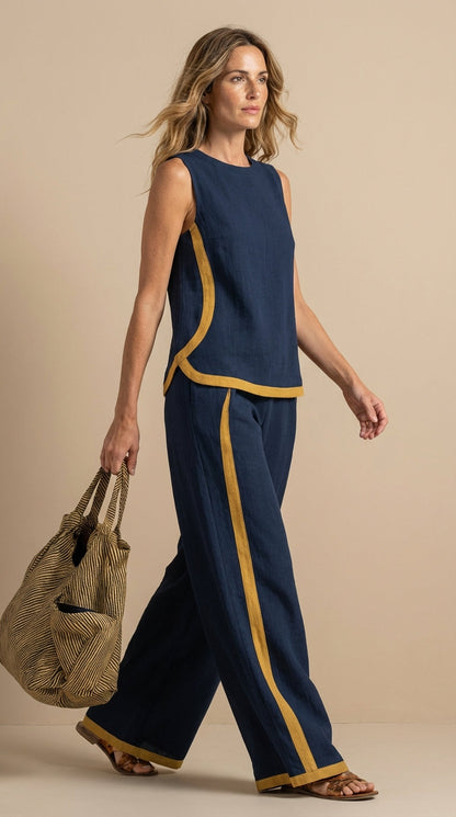 Paula™ | Ensemble en lin et coton confortable et élégant