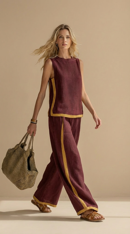 Paula™ | Ensemble en lin et coton confortable et élégant