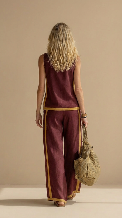 Paula™ | Ensemble en lin et coton confortable et élégant