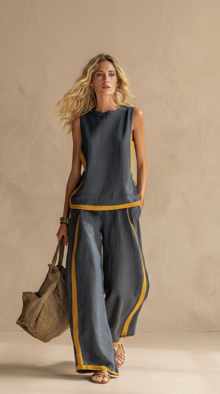 Paula™ | Ensemble en lin et coton confortable et élégant