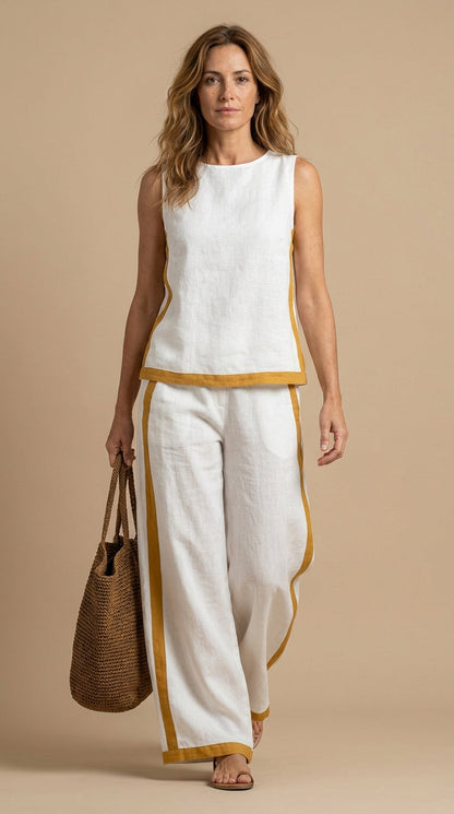 Paula™ | Ensemble en lin et coton confortable et élégant