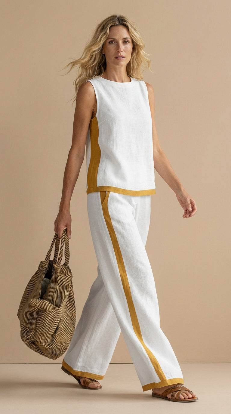 Paula™ | Ensemble en lin et coton confortable et élégant