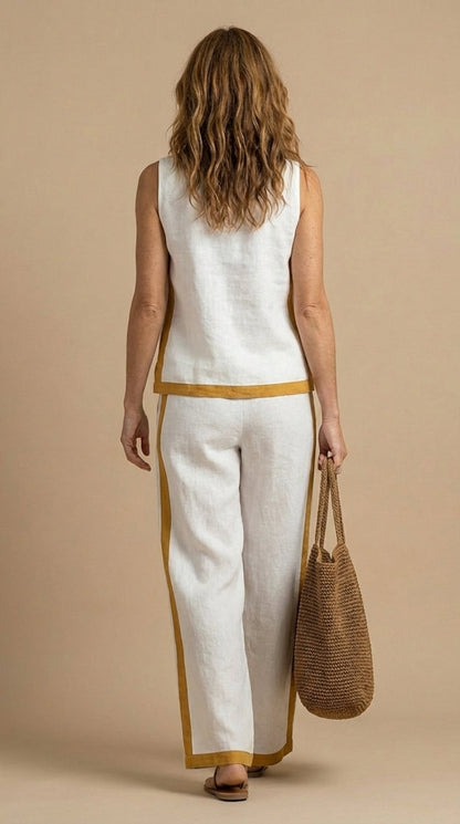 Paula™ | Ensemble en lin et coton confortable et élégant