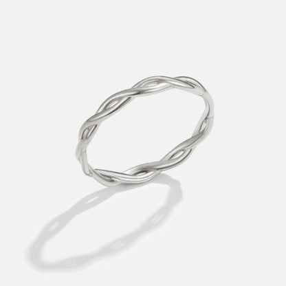 Bague rotative en argent 18K Infinity